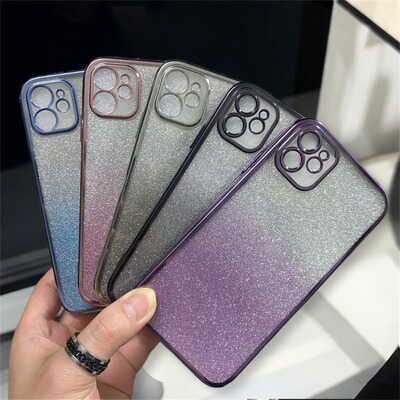 电镀闪粉适用OPPO A91 手机壳批发简约保护套男保护新款渐变透明全包软女