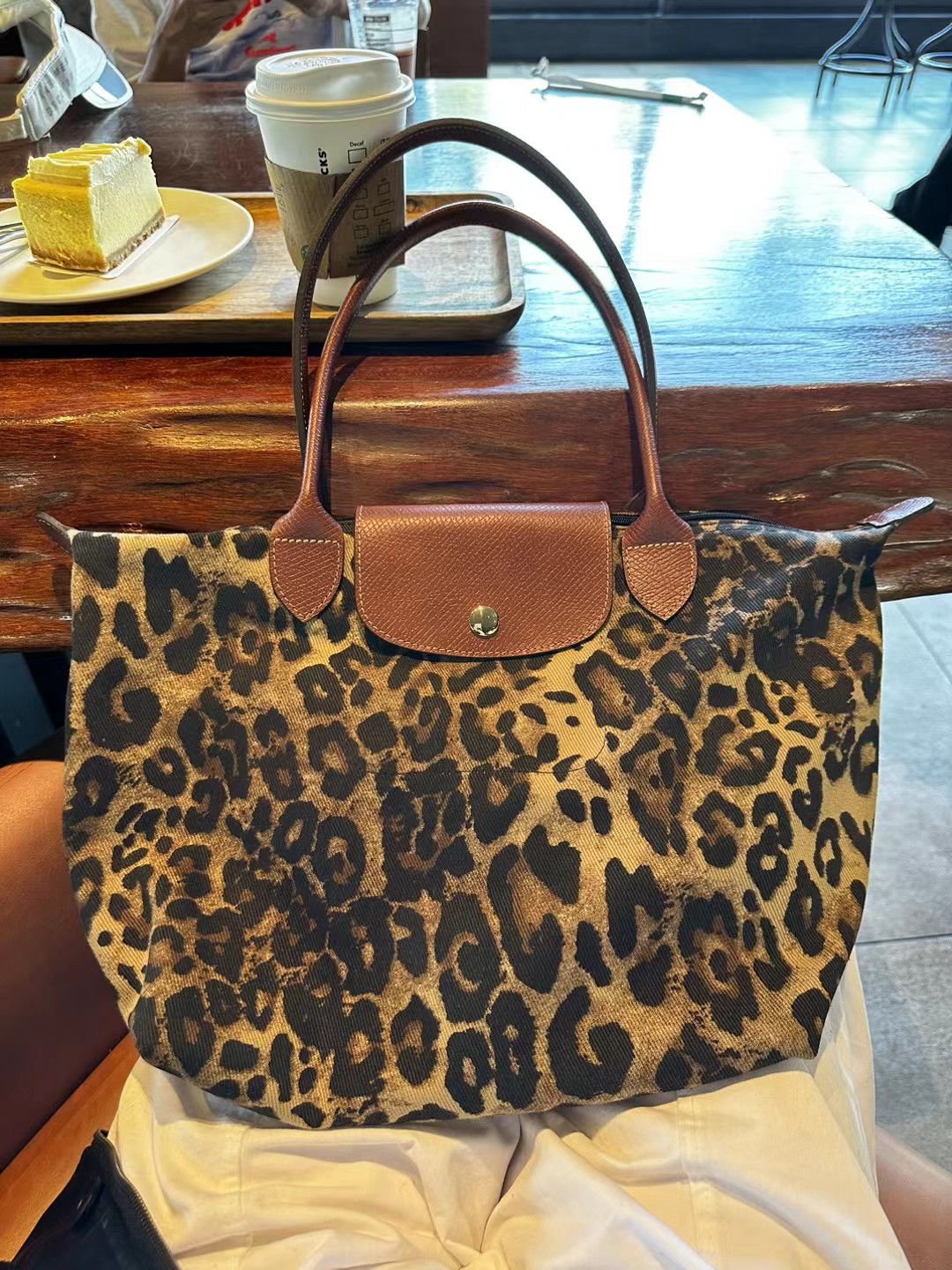 小众设计包包女2025新款秋冬真皮豹纹单肩帆布腋下包大容量托特包