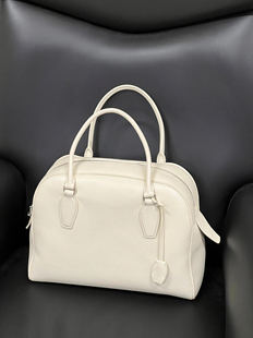 包包女2026新款头层牛皮手提保龄球包大容量真皮波士顿枕头棒球包