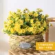 Большая корзина+10 букет желтых цветов