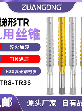 机用高速钢梯形牙丝攻tT型牙螺纹丝锥TR/tr8 10 12 14 16*2X3*4*5