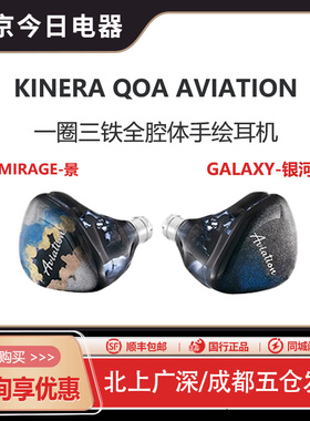 QOA Aviation飞行 一圈三铁入耳式挂耳高解析hifi耳机全腔体手绘