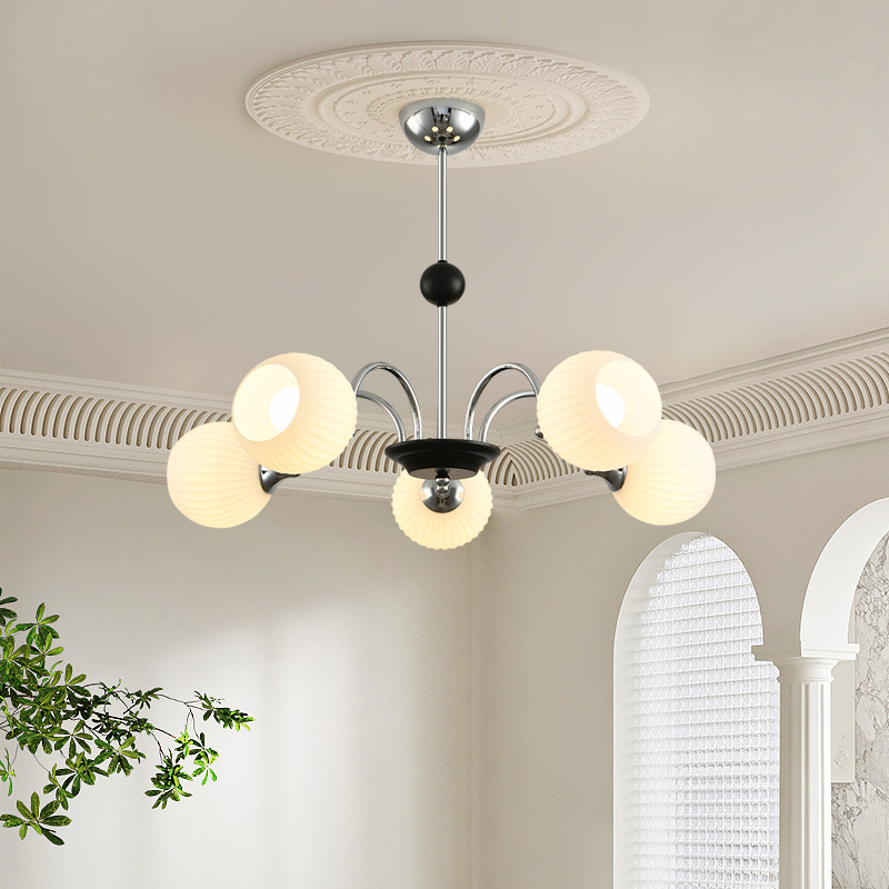 法式复古玻璃吊灯包豪斯现代简约客厅餐厅卧室北欧创意中古魔豆灯