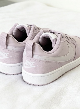 Nike Court Borough Low 2 男女子减震白粉色低帮板鞋 CD6144-500