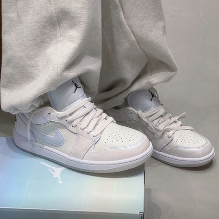 Nike Air Jordan1 Low AJ1白棕复古百搭低帮休闲篮球鞋HF4080-001