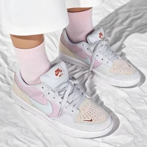 Nike SB Force 58男女同款时尚亲肤柔软银粉色低帮板鞋DV5477-005