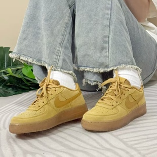 Low Wheat Nike HQ7476 Force 防滑耐磨低帮儿童板鞋 700 Air