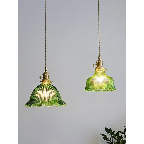 餐厅小吊灯北欧现代简约卧室床头玄关过道咖啡馆吧台黄铜玻璃灯具