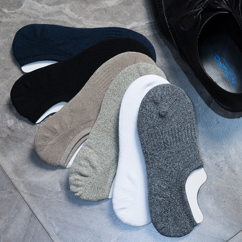 短筒秋冬男士加厚保暖隐形袜