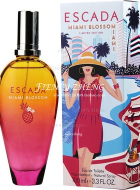 Escada Miami Blossom爱斯卡达绽放迈阿密女士淡香水 EDT 100ml