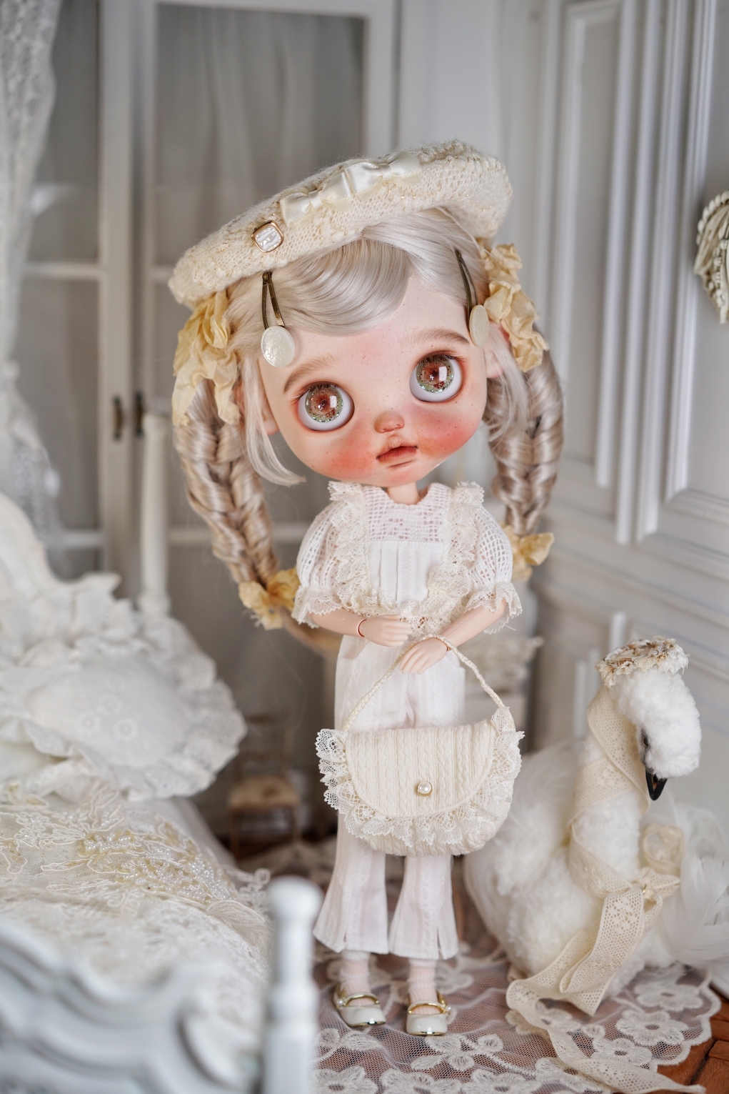 blythe小布娃娃娃衣”纯白爱恋”衣服洋装ob22 ob24新款