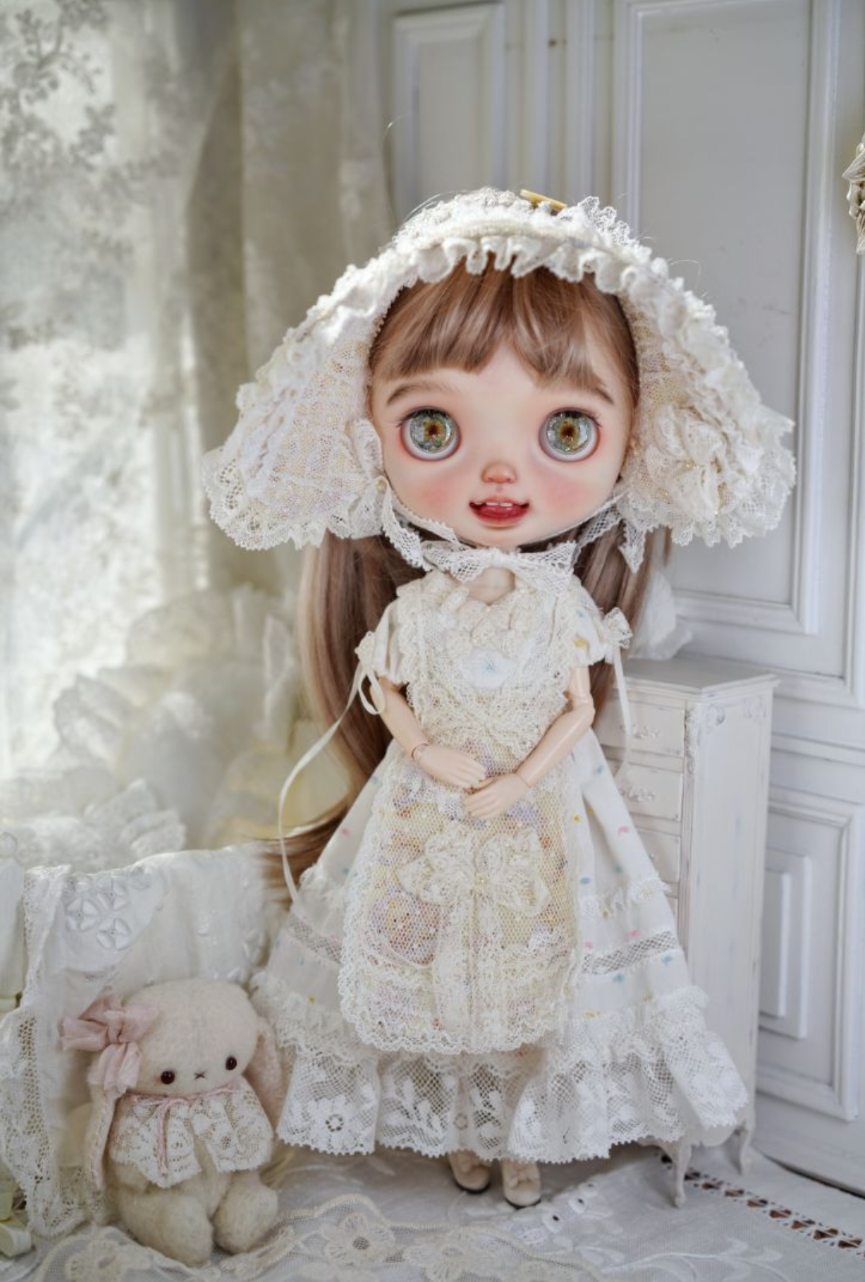 Blythe小布娃衣新款“点点星光”衣服宫廷洛丽塔洋装裙子