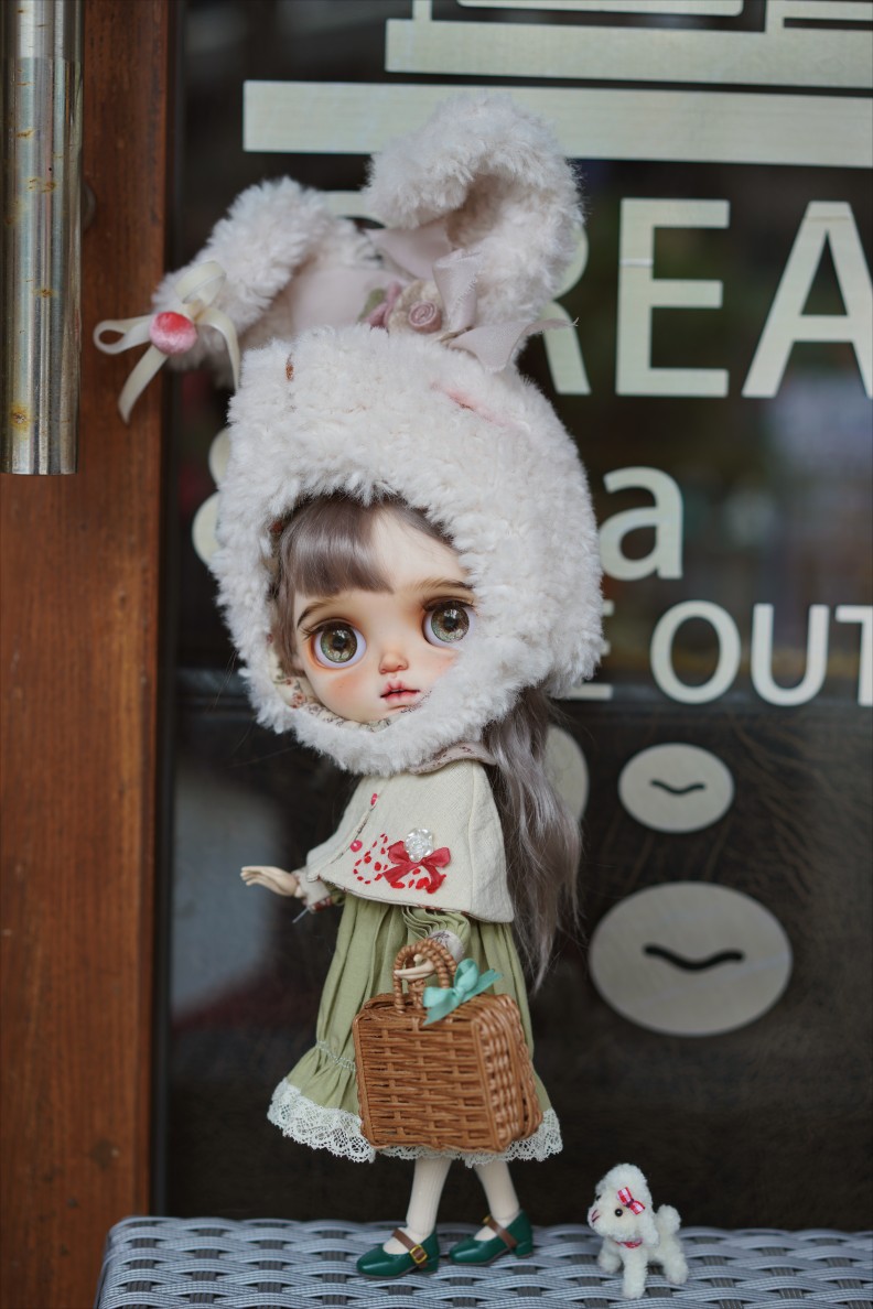 Blythe小布娃衣“在逃的兔子公主“衣服娃娃复古法式风