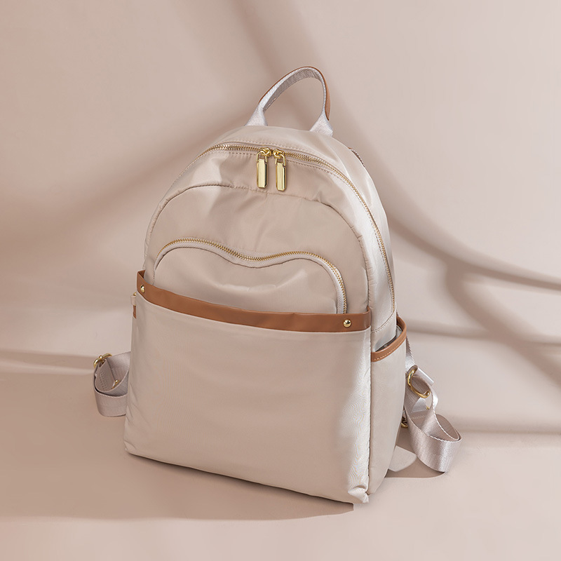 牛津布女双肩包女轻便大容量时尚通勤上班14寸电脑包女生旅游