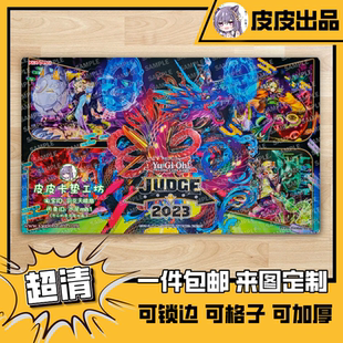 游戏王卡垫 diy 朋克浮世绘 调狐 鬼能乐2023新春款鼠标垫60x35cm