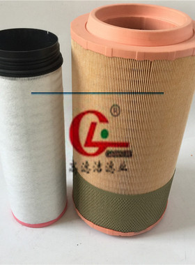 适配重汽豪沃T5G 汕德卡空气滤芯k2647滤清器710w08405-0021/0017