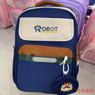 旗彩学堂2025新款 6年级儿童双肩包 轻便减负小学生书包高颜值3