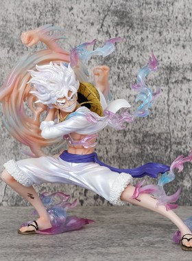 noc甩手抡拳尼卡路飞手办潮玩海贼二次元动漫可转动手办模型