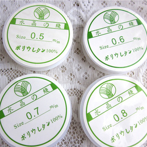 进口圆形透明弹力线水晶线 穿珍珠玛瑙手工DIY手链鱼线松紧牛皮筋