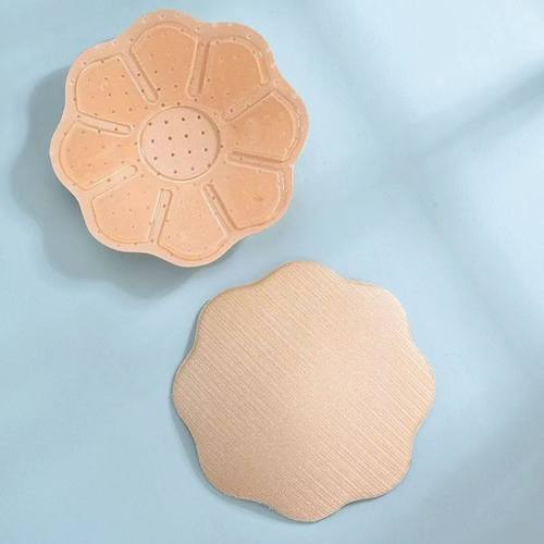 硅胶蕾丝胸贴防走光防凸点乳贴女婚纱吊带隐形文胸法式圆形胸垫