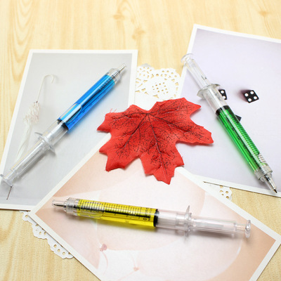 仿真针筒圆珠笔创意注射器针管造型笔儿童奖品玩具用品写字笔