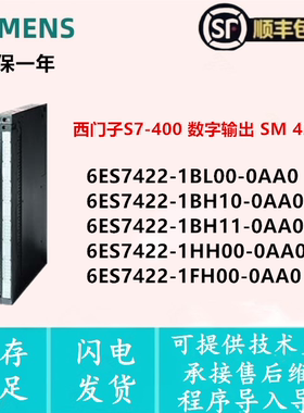 6ES7 422-1BL00/1BH10/1BH11/1HH00/1FH00-0AA0 西门子S7-400模块