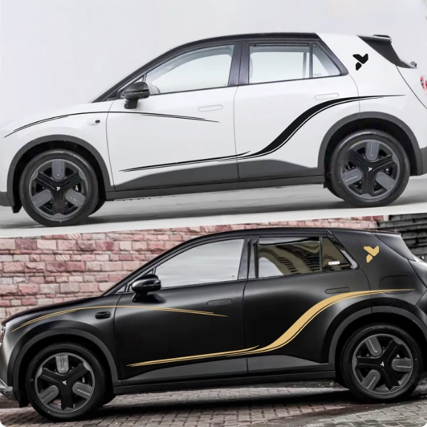 适用于蔚来萤火虫车贴拉花 Firefly个性改装车身运动腰线装饰贴纸