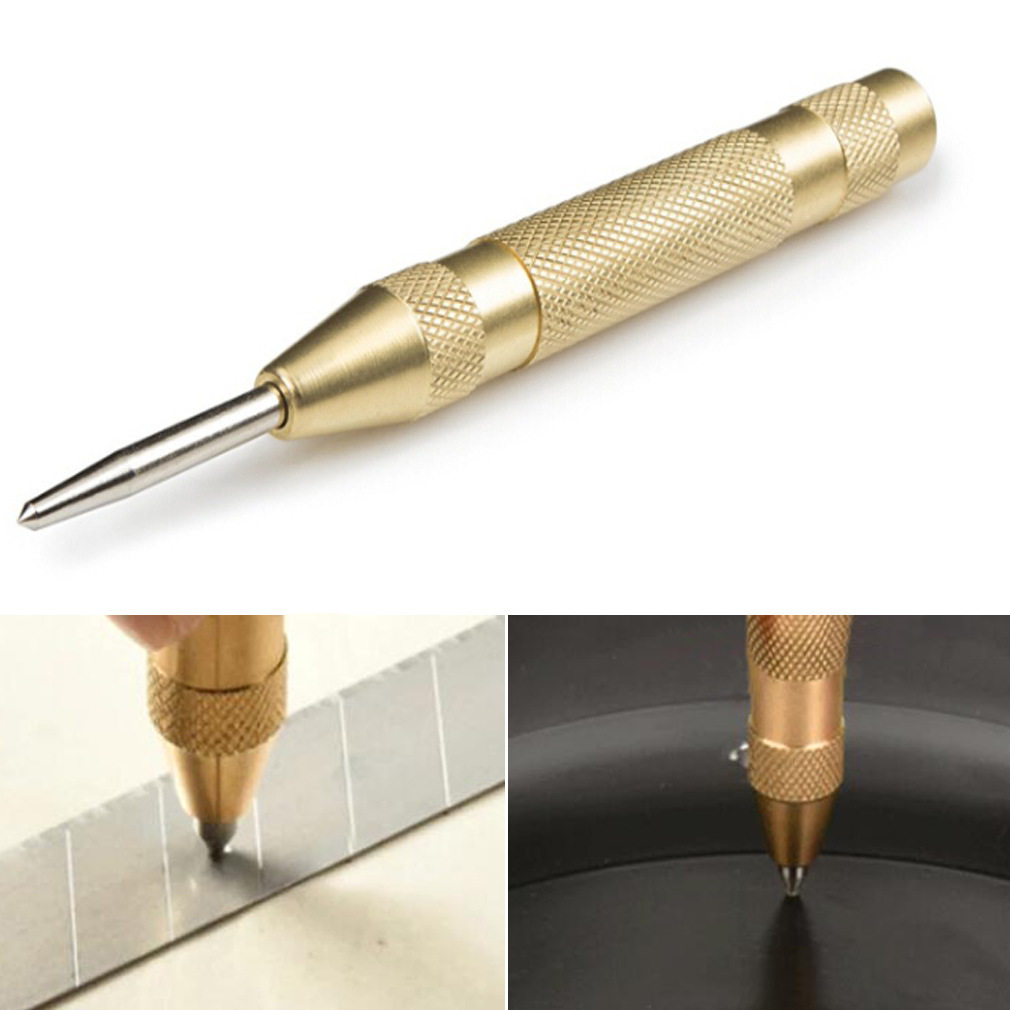 半自动中心冲 金属钻孔定位器定点冲头打眼器样尖冲子u