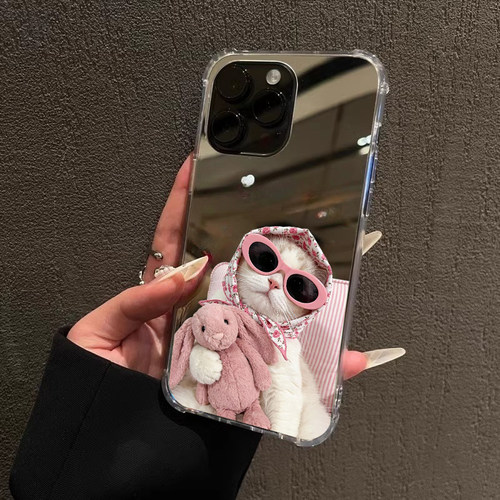 治愈小猫咪手机壳适用苹果iPhone17pro max苹果16时尚猫13华为Mate70兔子OPPOReno16小米13P80三星S25VIVOS60