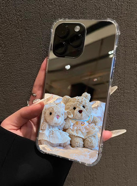 公仔小熊兔子手机壳适用iPhone16promax苹果17proOPPOReno14公主三星S25为Mate70可爱荣耀200小米15一加ACE3