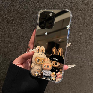 卡通公仔手机壳适用iPhone17promax苹果1613合集公仔OPPOReno14三星S25华为Mate70镜面荣耀200小米15VIVOX90