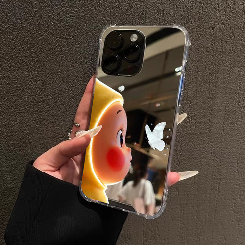 蝴蝶星星人手机壳适用iPhone17pro max镜面苹果16pro补妆镜1312可爱OPPOReno14卡通三星S25华为P80VIVO小米15