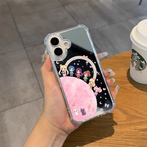 月球美少女战士手机壳适用苹果iPhone17promax苹果13镜面14磁吸16pro可爱卡通小米15星星月野兔三星S25Ulrta