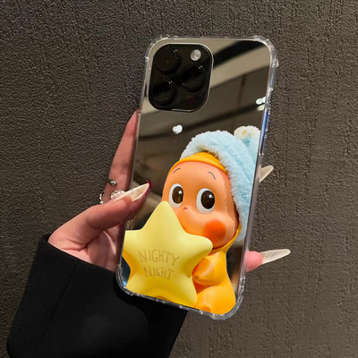 可爱卡通星星人手机壳镜面