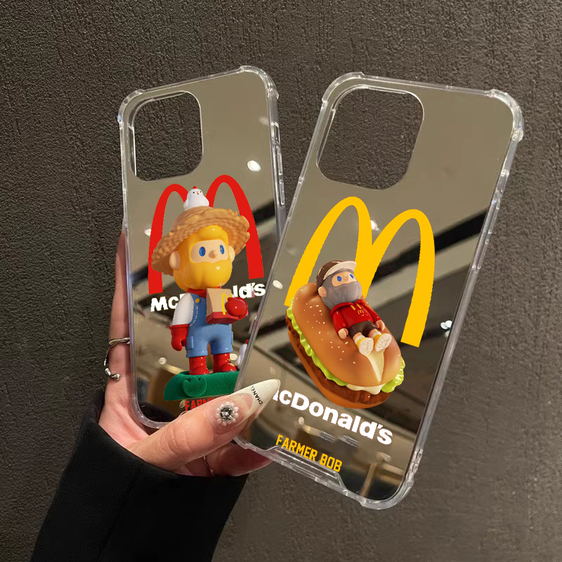 BOB手机壳适用iPhone16promax联名15promax周边14Pro苹果13手机壳12pro卡通xsmax镜面11/13Pro补妆8plus软胶8