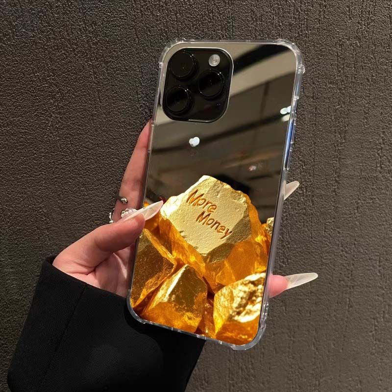 黄金万两手机壳适用iPhone17pro max镜面苹果16赚钱暴富金块华为Mate70红米K80小米15发财OPPOReno12VIVOS20,3C数码配件,手机保护套/壳,淘宝优惠券,粉丝福利购,淘宝优惠卷