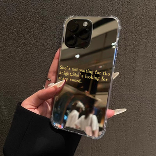 高知悍妇华为Pura70pro苹果17手机壳华为mate60女性主义vivox90s英文oppoReno12文字小米14镜面一加荣耀利剑