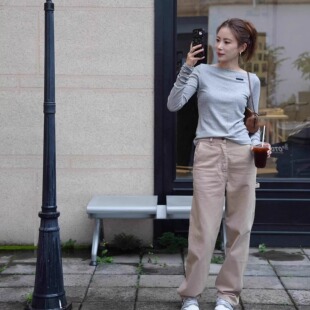 百搭长袖 日常休闲防晒纯色薄款 25春夏新款 T恤 INSIST