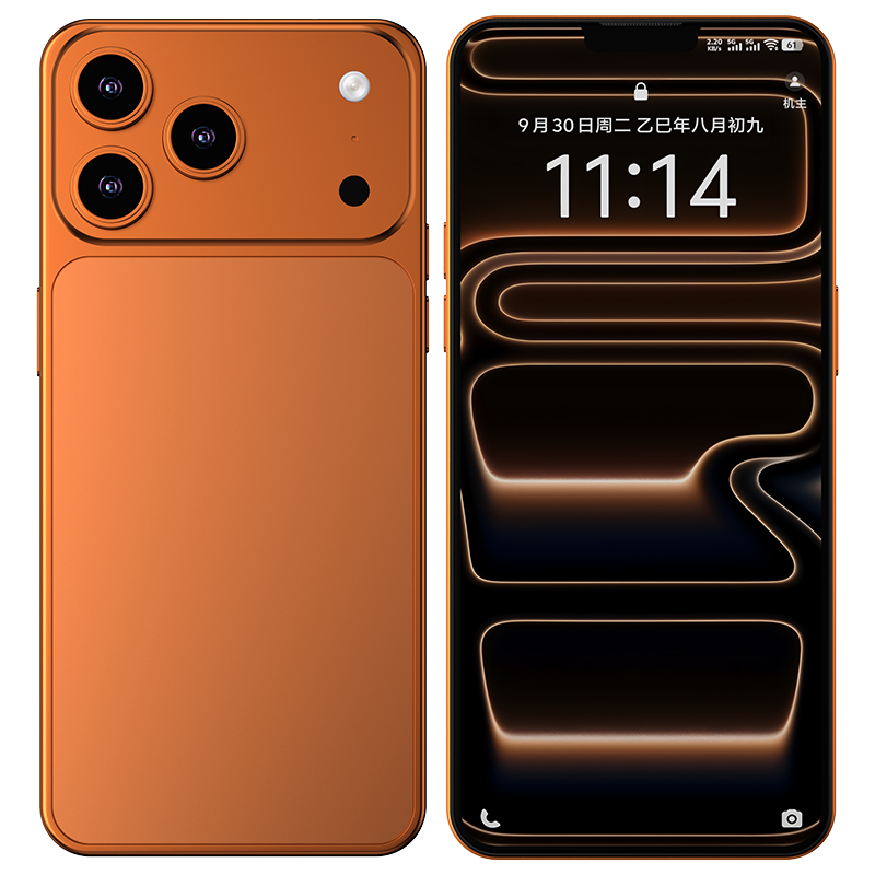 thumbnail for New Full Network Compatibility 6.9inch I17Promax Smartphone 1:1 Universal Case Screen Projection Split Screen Hundred-Yuan Game