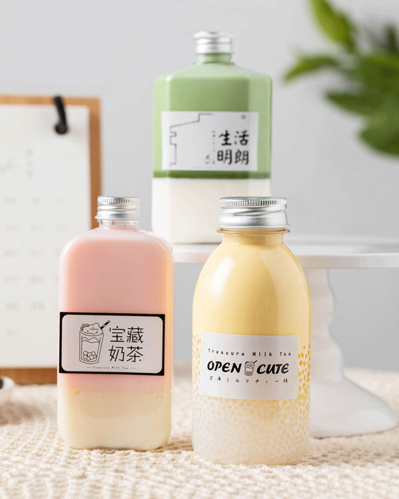 一次性果汁饮料甜品贴纸奶茶瓶