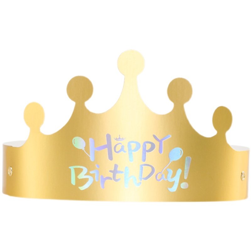 皇冠帽生日帽派对装扮聚会儿童女神金色小帽子蛋糕帽装饰用品