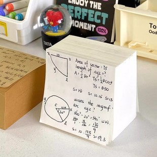 超厚加厚便签本空白便签纸初高中学生用办公可撕原木便签纸小方砖