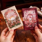 玫瑰庄园A7口袋本手绘文艺精致笔记本子学生高颜值小巧便携随身本