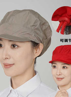 包头发工作帽子男女食品防尘韩款车间透气卫生防油烟厂帽男女工帽