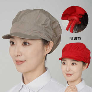 包头发工作帽子男女食品防尘韩款 车间透气卫生防油烟厂帽男女工帽