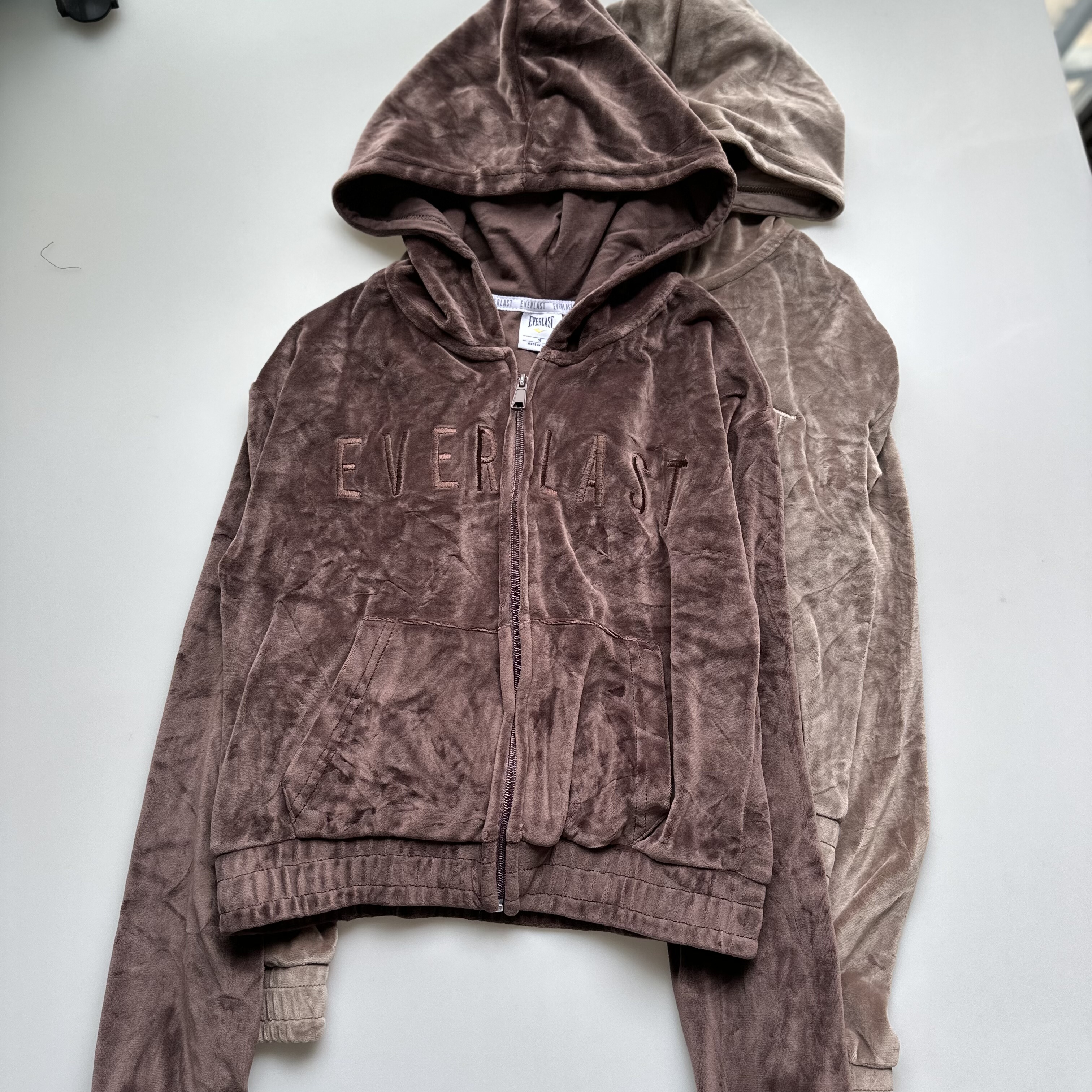 外贸原单Ever*last短款连帽开衫卫衣女运动休闲上衣健身瑜伽外套