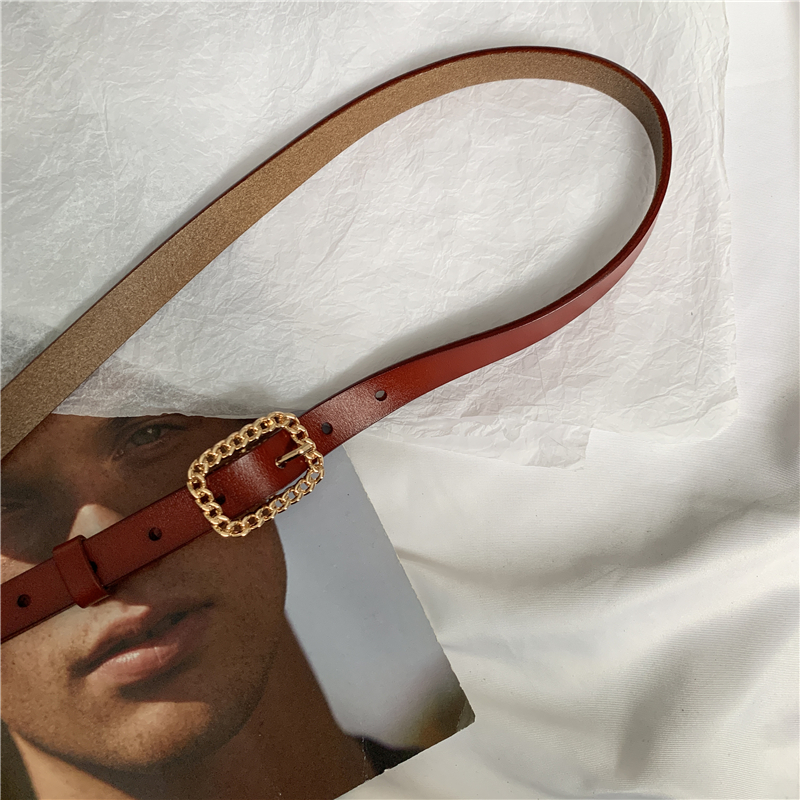 腰带/带/腰链女士合金小香风真皮