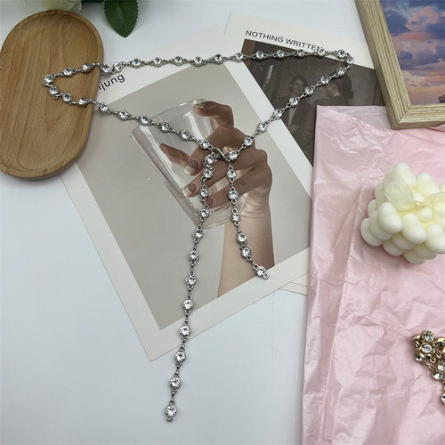 2023新款闪钻千禧辣妹腰链肚脐链