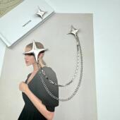 十字星金属链条西装 胸针女秋2025年新款 高级感小众设计感别针胸花