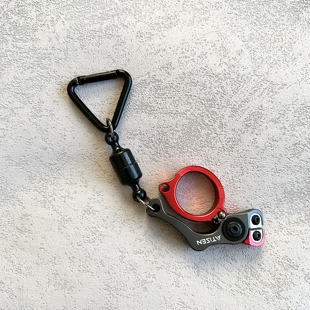 迷你路亚剪刀磁吸带锁铝合金钳剪PE线钳路亚迷你钳剪线器鱼线剪